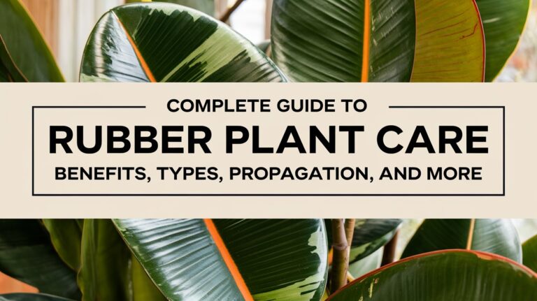 Complete Guide to Rubber Plant Care: Benefits, Types, Propagation, and More