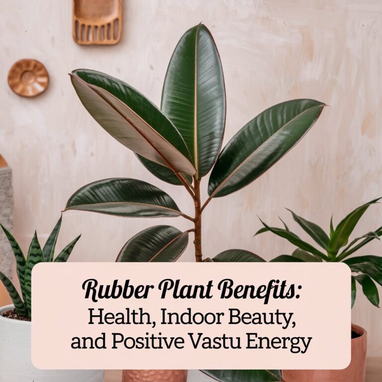 Rubber Plant Benefits: Health, Indoor Beauty, and Positive Vastu Energy